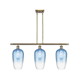 Brookhaven Flute - 3 Light Stem Hung Island-16 Inch Tall and 36 Inch Wide - 1387690