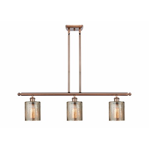 Cobbleskill - 3 Light Island In Industrial Style-10 Inches Tall and 36 Inches Wide - 1289569