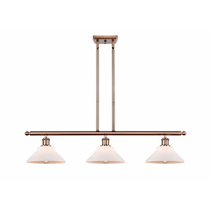 Orwell - 3 Light Stem Hung Island In Industrial Style-9 Inches Tall and 36 Inches Wide - 1289563