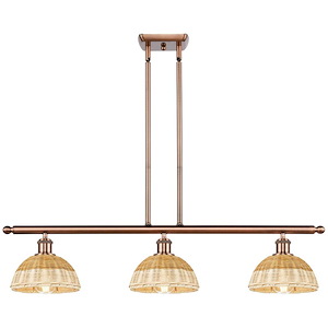 Bristol Natural II - 3 Light Stem Hung Island-7.75 Inch Tall and 36 Inch Wide - 1387725