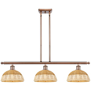 Bristol Natural II - 3 Light Stem Hung Island-8.5 Inch Tall and 36 Inch Wide - 1387742