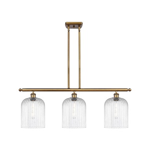 Bridal Veil - 3 Light Stem hung Island-9.5 Inch Tall and 36 Inch Wide - 1425477