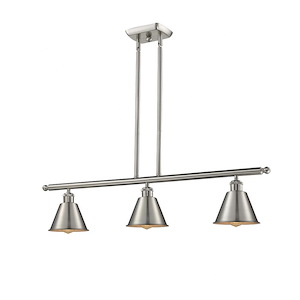 Smithfield - 3 Light Island In Industrial Style-10 Inches Tall and 36 Inches Wide