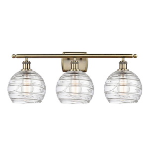Athens Deco Swirl - 3 Light Bath Vanity-10.88 Inch Tall and 28 Inch Wide - 1289621