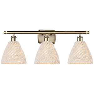 Bristol Natural - 3 Light Bath Vanity-10.5 Inch Tall and 27.5 Inch Wide - 1387713