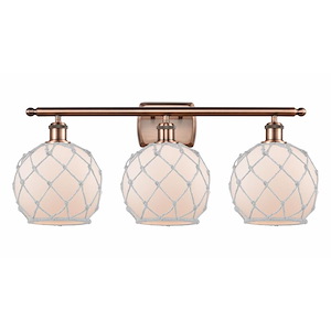 Farmhouse Rope - 3 Light Bath Vanity In Industrial Style-13 Inches Tall and 26 Inches Wide