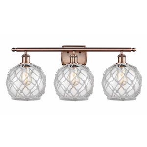 Farmhouse Rope - 3 Light Bath Vanity In Industrial Style-13 Inches Tall and 26 Inches Wide - 1289662