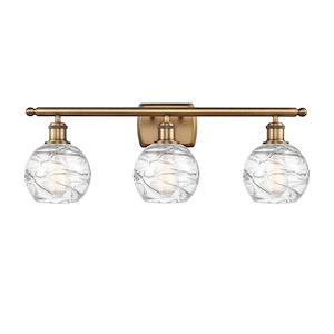 Athens Deco Swirl - 3 Light Bath Vanity-9.13 Inch Tall and 25.88 Inch Wide - 1289576