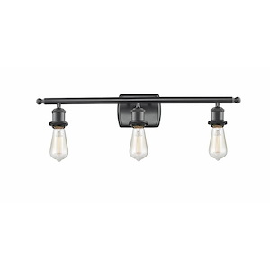 Ballston - 3 Light Bare Bulb Bath Vanity In IndustrialStyle-7 Inches Tall and 26 Inches Wide