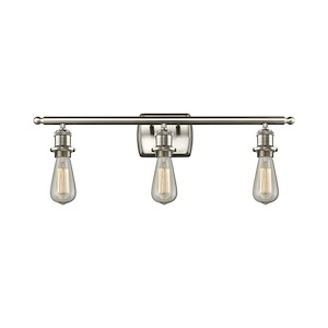 Bare Bulb - 100W 3 LED Bath Vanity-4.75 Inch Tall and 26 Inch Wide - 1425660