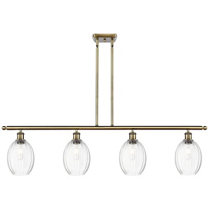 Preston - 4 Light Stem Hung Island-11.25 Inch Tall and 48 Inch Wide - 1387699