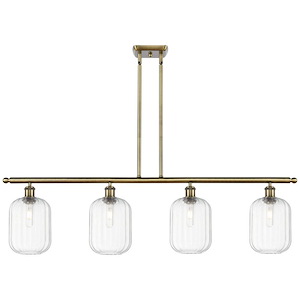Preston - 4 Light Stem Hung Island-12.25 Inch Tall and 48 Inch Wide - 1387700