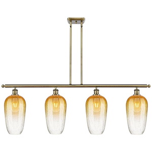 Brookhaven Flute - 4 Light Stem Hung Island-15.5 Inch Tall and 48 Inch Wide - 1387779