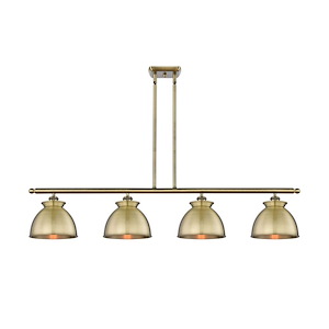 Adirondack - 4 Light Stem Hung Island-9 Inch Tall and 48 Inch Wide - 1425978