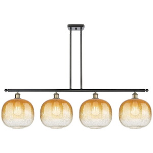 Brookhaven Sphere - 4 Light Stem Hung Island-12.5 Inch Tall and 48.75 Inch Wide - 1387701