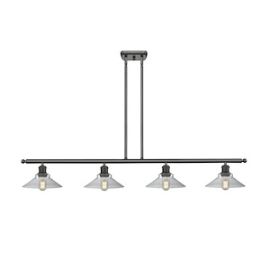 Orwell - 4 Light Stem Hung Island-7.5 Inch Tall and 48 Inch Wide - 1289623