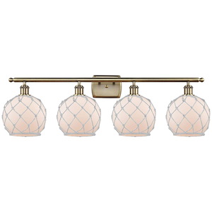 Farmhouse Rope - 4 Light Bath Vanity-11 Inch Tall and 38 Inch Wide - 1387758