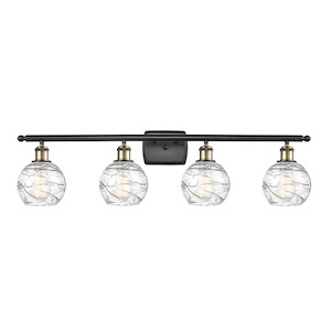 Athens Deco Swirl - 4 Light Bath Vanity-9.13 Inch Tall and 35.88 Inch Wide - 1289608
