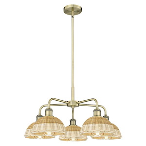 Bristol Natural II - 5 Light Stem Hung Chandelier-12.75 Inch Tall and 26 Inch Wide - 1387750