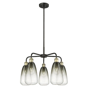 Brookhaven Almond - 5 Light Stem Hung Chandelier-18.5 Inch Tall and 24.5 Inch Wide - 1387720