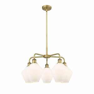 Cindyrella - 5 Light Chandelier In Industrial Style-16.88 Inches Tall and 28.13 Inches Wide