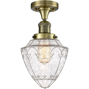 Bullet - 1 Light Semi-Flush Mount-11 Inch Tall and 7 Inch Wide - 1425994