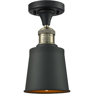 Addison - 1 Light Semi-Flush Mount-9 Inch Tall and 5.25 Inch Wide - 1289604