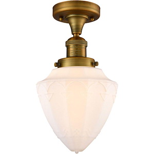 Bullet - 100W 1 LED Semi-Flush Mount-11 Inch Tall and 7 Inch Wide - 1428066