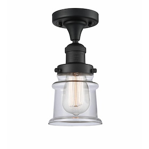 Canton - 1 Light Semi-Flush Mount In Industrial Style-11.5 Inches Tall and 6 Inches Wide - 1289655