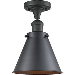 Appalachian - 1 Light Semi-Flush Mount-10 Inch Tall and 8 Inch Wide - 1289633