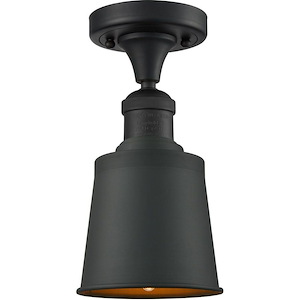Addison - 1 Light Semi-Flush Mount-9 Inch Tall and 5.25 Inch Wide - 1289604