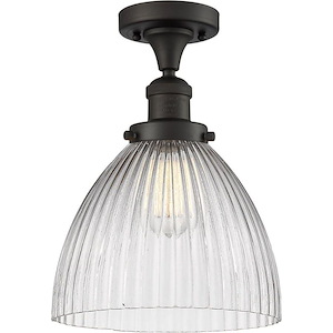 Seneca Falls - 1 Light Semi-Flush Mount-13 Inch Tall and 9.5 Inch Wide - 1426065