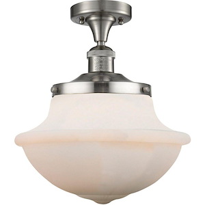 Oxford - 1 Light Semi-Flush Mount-13.5 Inch Tall and 11.75 Inch Wide - 1289631