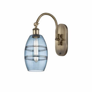 Vaz - 1 Light Arm Swivels Side to Side Wall Sconce In Industrial Style-11.63 Inches Tall and 5.88 Inches Wide