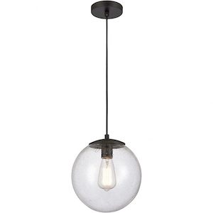 Tolland - 1 Light Mini Pendant In Industrial Style-10.75 Inches Tall and 10 Inches Wide