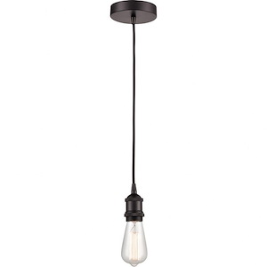 Edison-1 Light Mini Pendant in Contemporay Style-2.5 Inches Wide by 8.75 Inches High