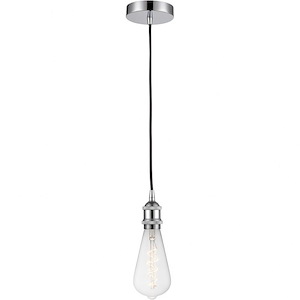 Edison-3.5W 1 LED Mini Pendant in Industrial Style-3.75 Inches Wide by 11.88 Inches High