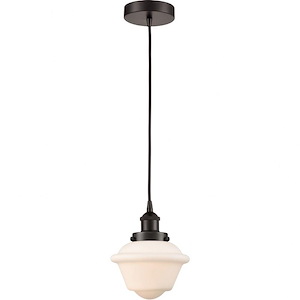 Oxford - 1 Light Mini Pendant In Traditional Style-8 Inches Tall and 7.5 Inches Wide