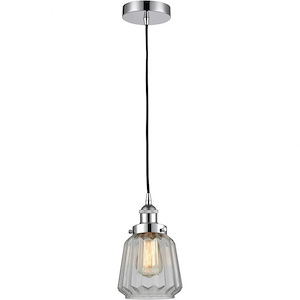 Chatham - 1 Light Mini Pendant In Art Deco Style-11 Inches Tall and 7 Inches Wide - 1094034