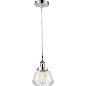 Fulton - 1 Light Mini Pendant In Industrial Style-10 Inches Tall and 7 Inches Wide - 1094061
