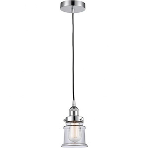 Canton - 1 Light Mini Pendant In Industrial Style-10 Inches Tall and 6 Inches Wide
