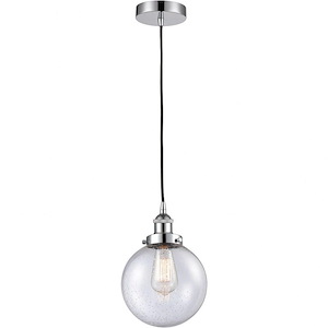 Beacon - 1 Light Mini Pendant In Industrial Style-11.5 Inches Tall and 8 Inches Wide