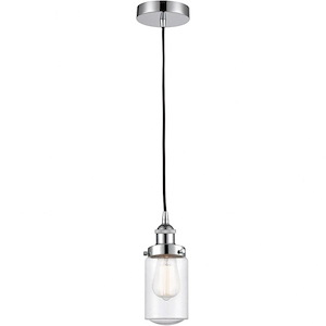 Dover - 1 Light Mini Pendant In Traditional Style-10.25 Inches Tall and 4.5 Inches Wide - 1094054