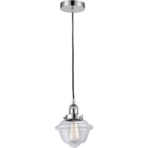 Oxford - 1 Light Mini Pendant In Traditional Style-8 Inches Tall and 7.5 Inches Wide
