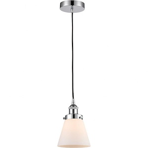 Cone - 1 Light Mini Pendant In Industrial Style-8 Inches Tall and 6 Inches Wide