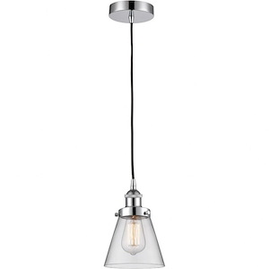 Cone - 1 Light Mini Pendant In Industrial Style-8 Inches Tall and 6 Inches Wide - 1094051
