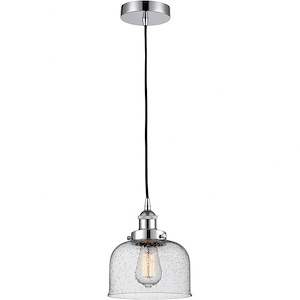 Bell - 1 Light Mini Pendant In Industrial Style-10 Inches Tall and 8 Inches Wide