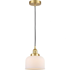 Bell - 1 Light Mini Pendant In Industrial Style-10 Inches Tall and 8 Inches Wide