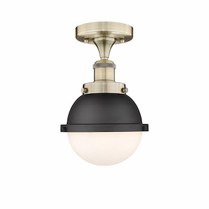 Edison - 1 Light Semi-Flush Mount In Art Deco Style-9.5 Inches Tall and 7.25 Inches Wide - 1330240