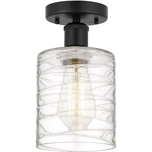Cobbleskill - 1 Light Semi-Flush Mount-11 Inch Tall and 5 Inch Wide - 1330195